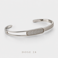 Silver-Tone Sparkle Cuff   أسوارة مفتوحة بلون فضي ولمعة ناعمة