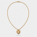 Pearlescent Heart Necklace  سلسلة القلب اللؤلؤي