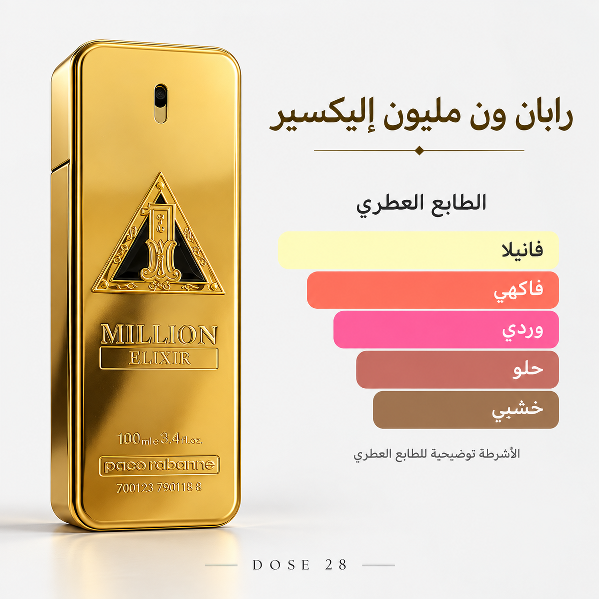 عطر رابان ون مليون إليكسير للرجال  Rabanne 1 Million Elixir Parfum Intense for Men
