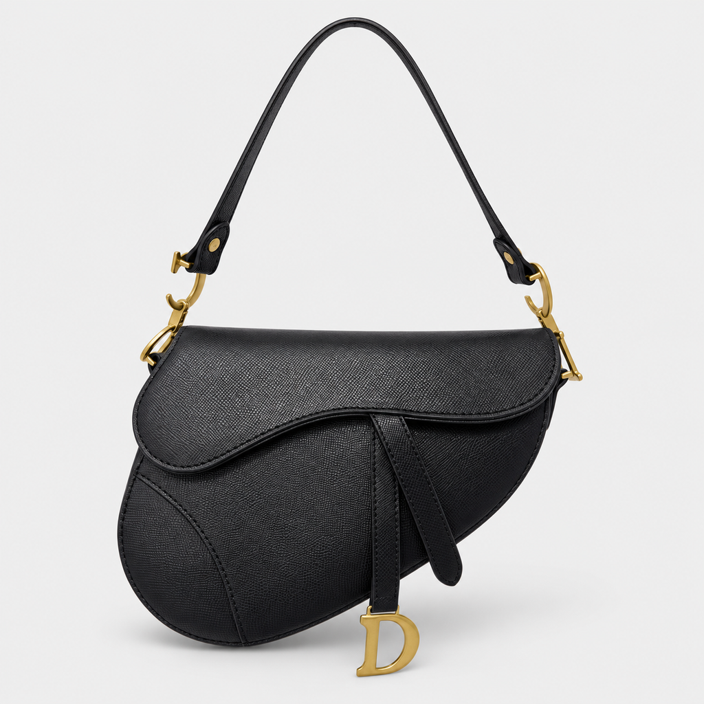جنطة ديور ستايل سادل — أسود Dior Saddle-Style Bag — Black