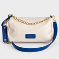 جنطة كتف فاشن آند إم سي — أوف وايت وأزرق Fashion & MC Shoulder Bag — Off-White & Blue