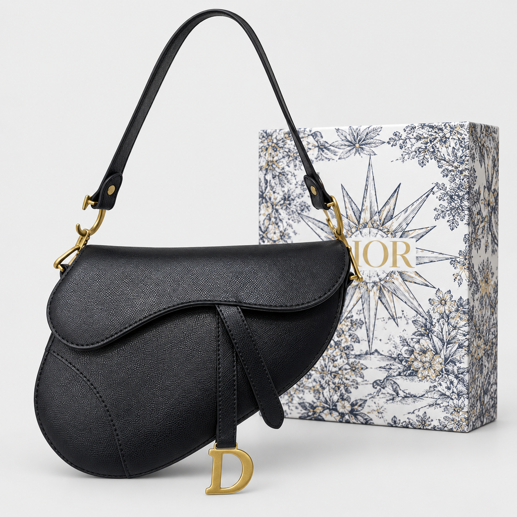 جنطة ديور ستايل سادل — أسود Dior Saddle-Style Bag — Black