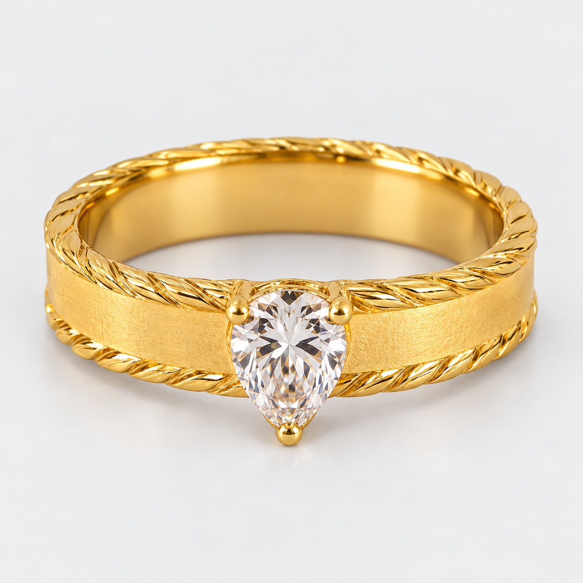Laurel Teardrop Ring محبس الدمعة الغارية