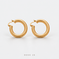 Textured Gold-Tone Hoops تراجي الحلقات بالنقشة الناعمة