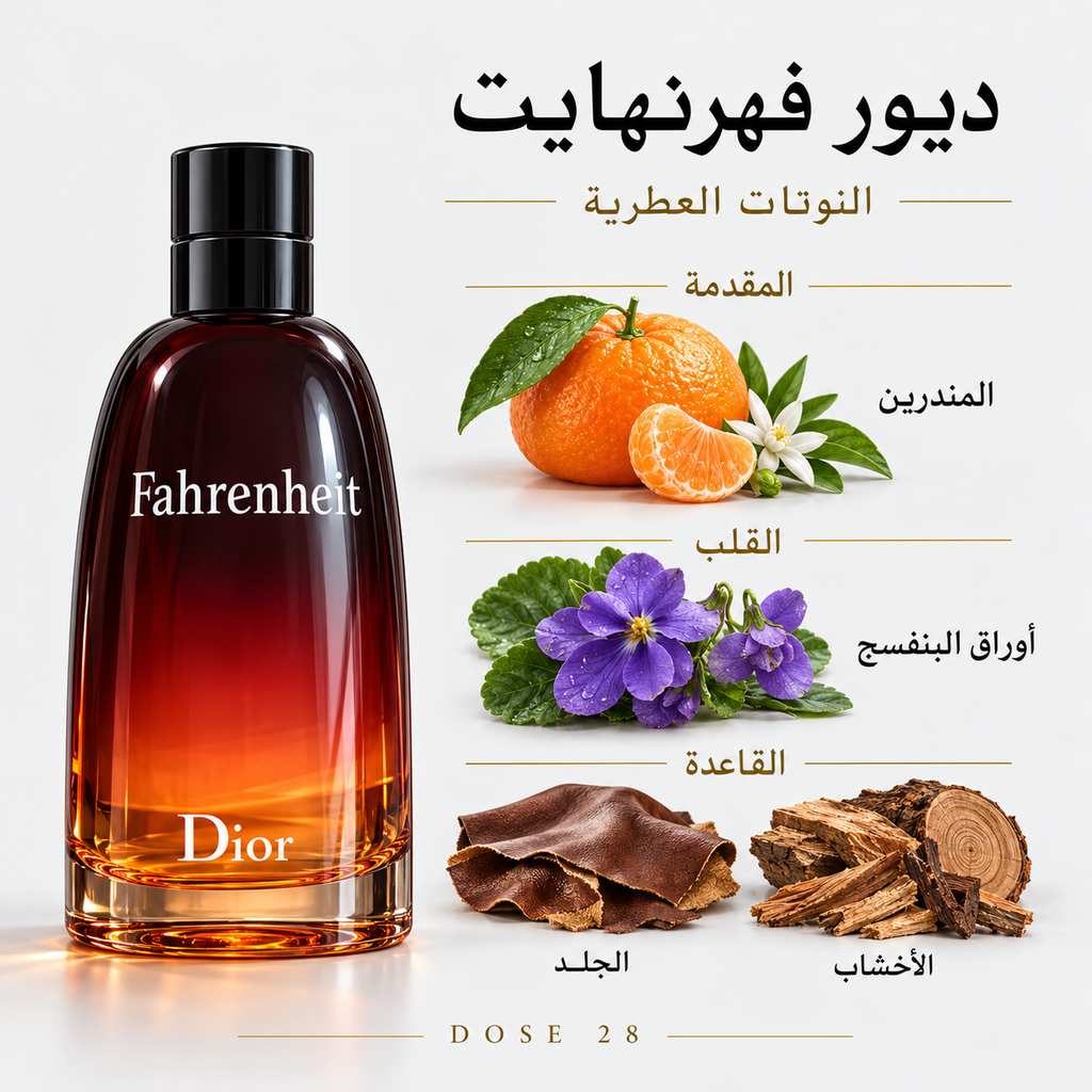 عطر ديور فهرنهايت للرجال – أو دو تواليت  Dior Fahrenheit Eau de Toilette for Men