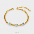 Triple Blue Eye Bracelet سوار العيون الزرقاء الثلاث