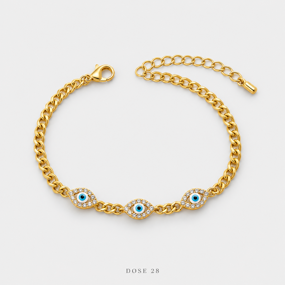Triple Blue Eye Bracelet سوار العيون الزرقاء الثلاث
