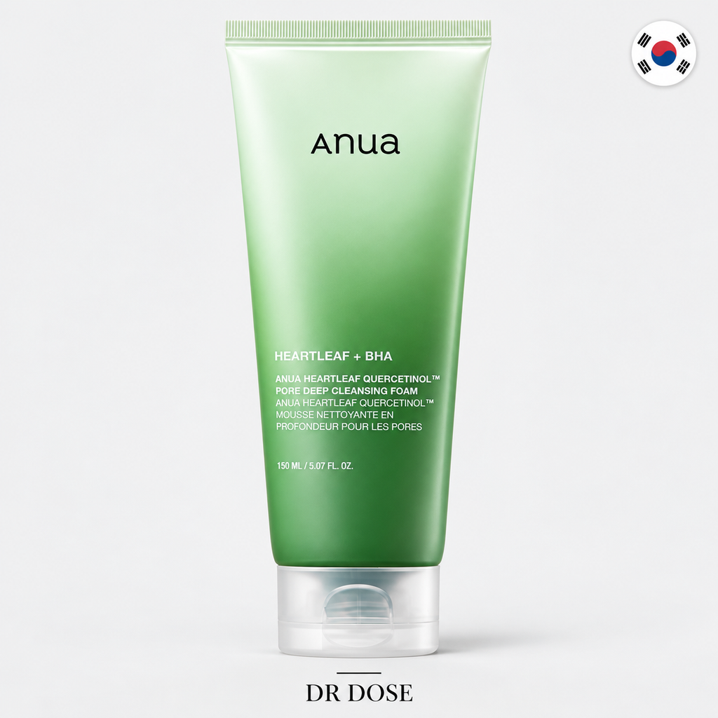 غسول أنوا هارتليف كيرسيتينول لتنظيف المسام العميق – 150 مل Anua Heartleaf Quercetinol™ Pore Deep Cleansing Foam – 150 ml